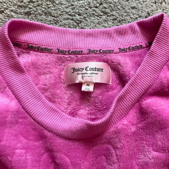 Juicy Couture pink fuzzy sleepwear - Picture 5 of 5